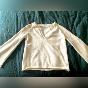 Womens creamy bell sleeve top!